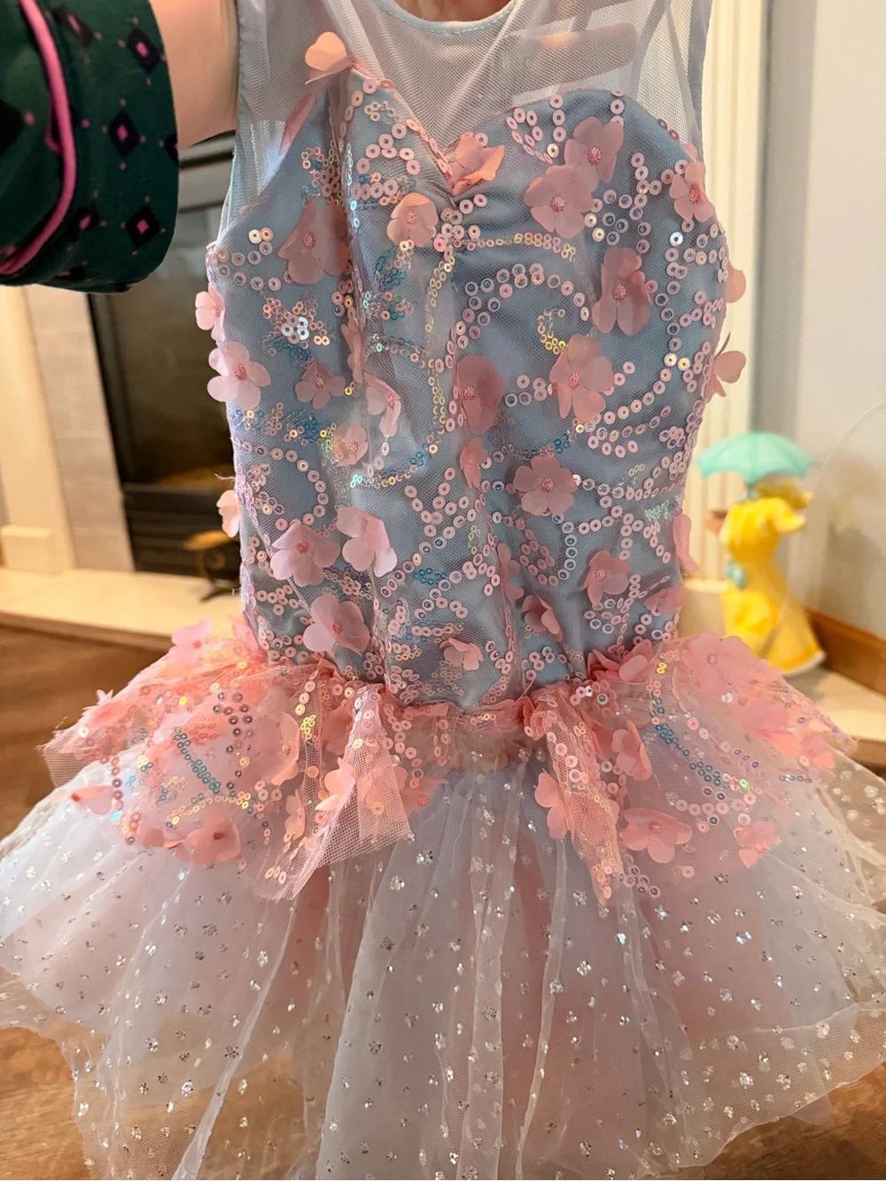 Weissman Girls Dance Costume Tutu Dress Sequin Floral Ballet Recital SC